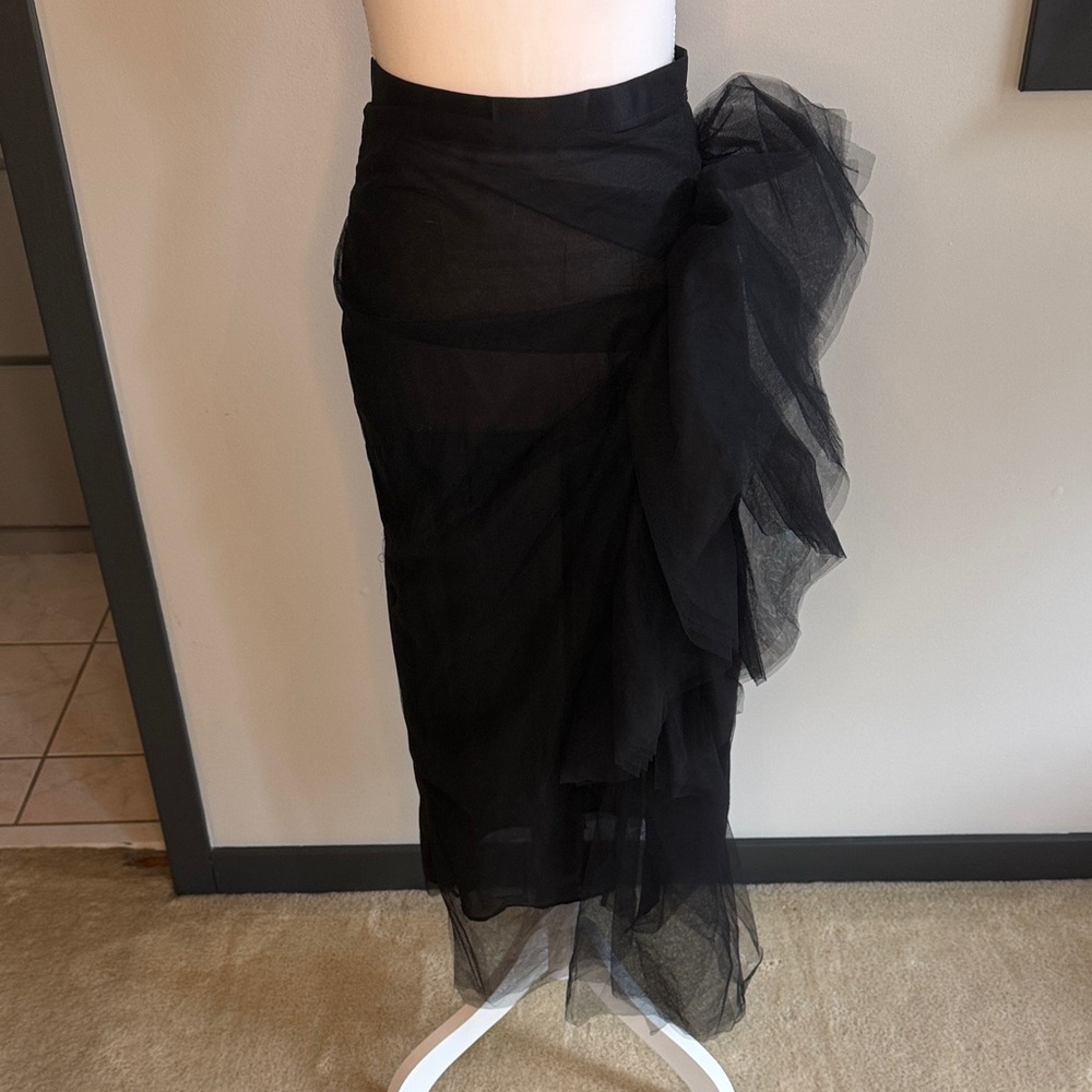 NBD Elegant Black Tulle Skirt